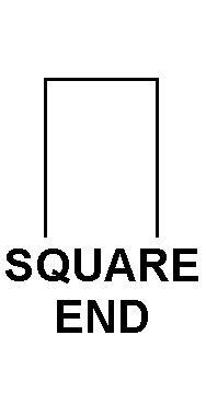 SQUARE END style nsn 9540-00-595-8520