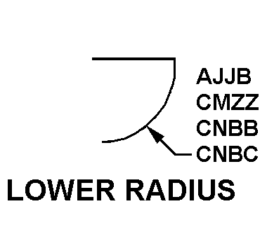 LOWER RADIUS style nsn 9540-01-086-3629