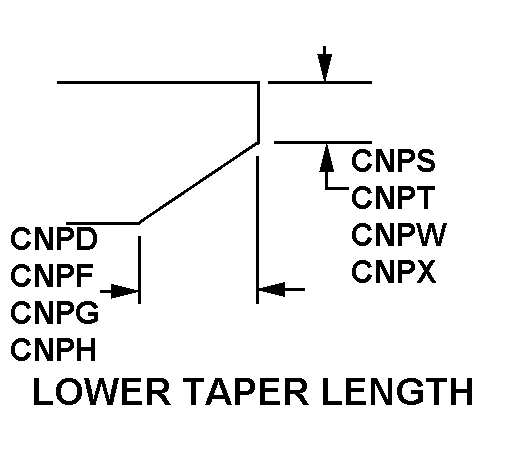 LOWER TAPER LENGTH style nsn 9540-01-251-1023