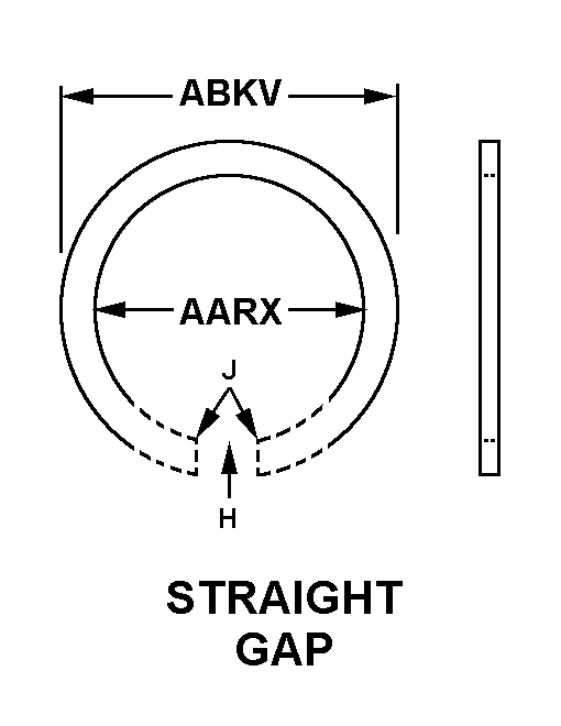 STRAIGHT GAP style nsn 5325-00-897-3434