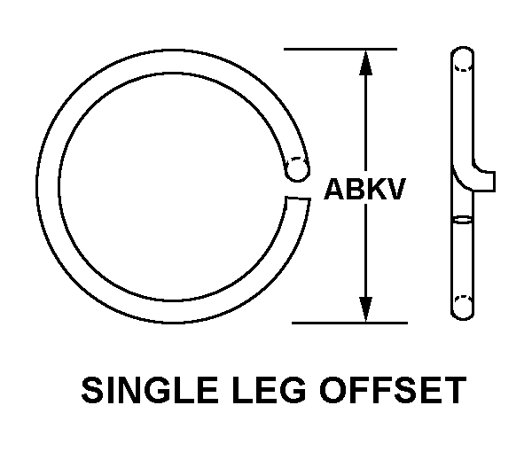 SINGLE LEG OFFSET style nsn 5325-00-803-2667