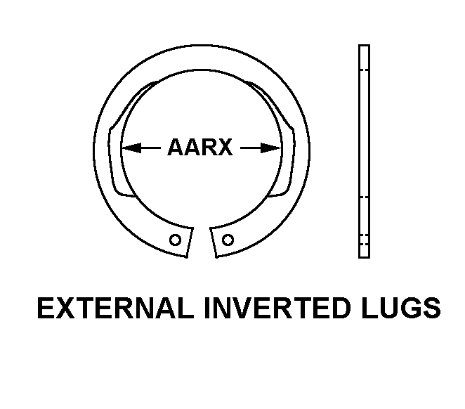 EXTERNAL INVERTED LUGS style nsn 5325-01-232-5265