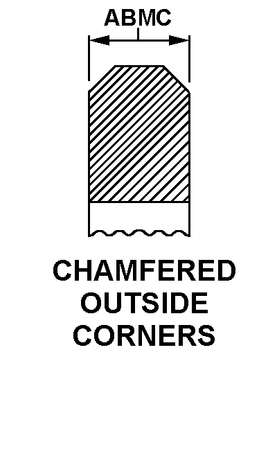 CHAMFERED OUTSIDE CORNERS style nsn 5325-01-035-2635