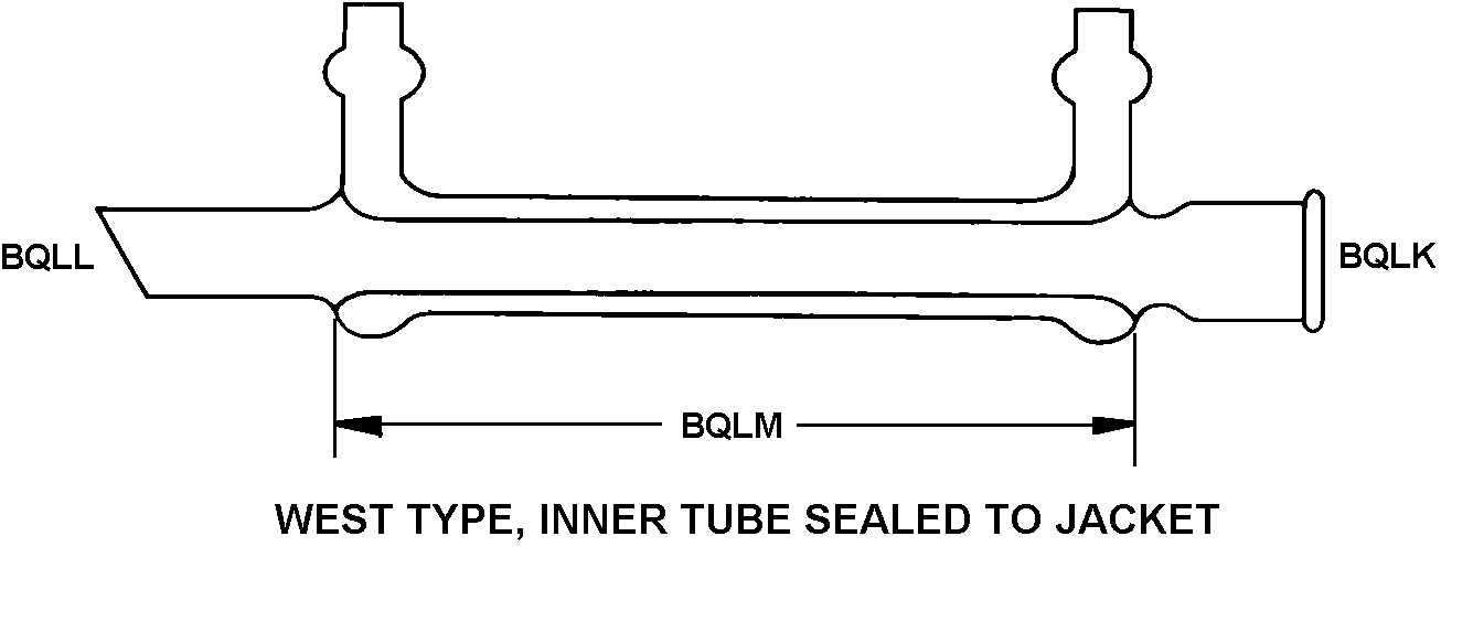 WEST TYPE INNER TUBE SEALED TO JACKET style nsn 6640-01-261-8108