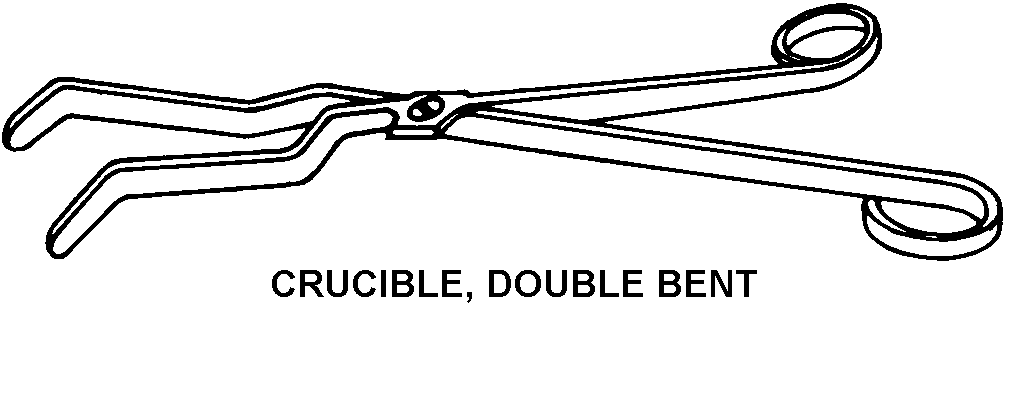 CRUCIBLE, DOUBLE BENT style nsn 6640-00-444-8000