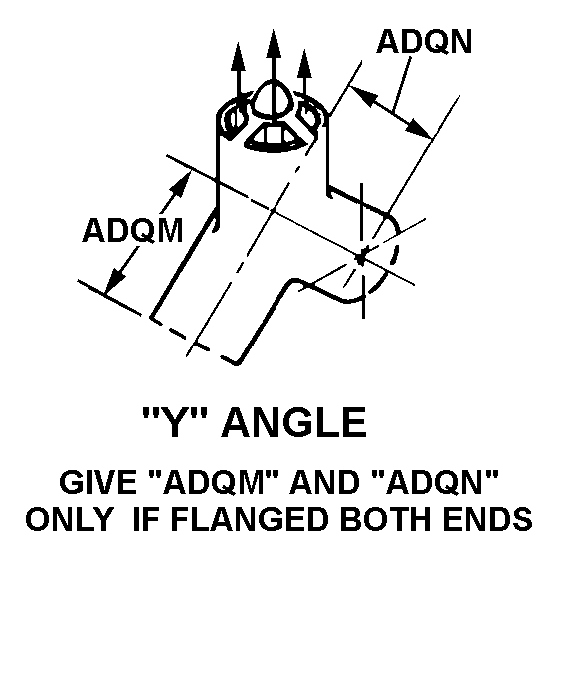 Y ANGLE style nsn 4820-01-379-9054