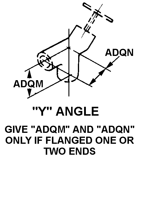 Y ANGLE style nsn 4820-01-129-0755