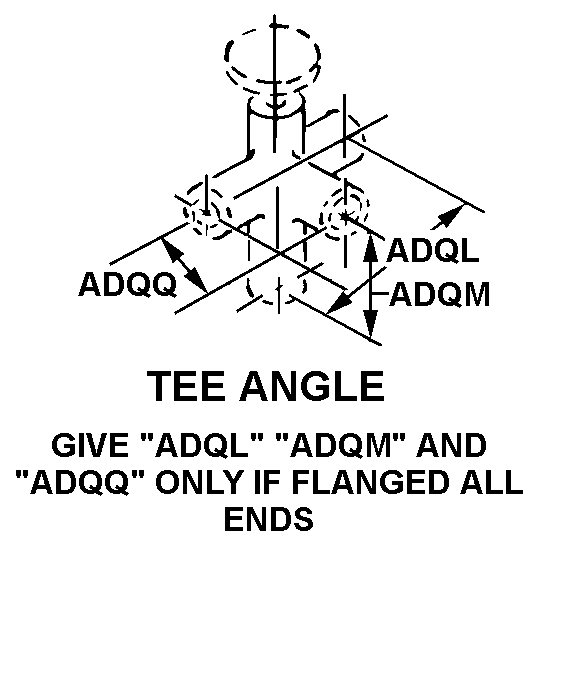 TEE ANGLE GIVE 