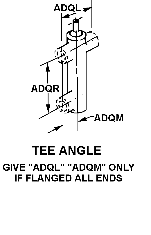 TEE ANGLE GIVE 