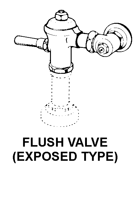 FLUSH VALUE (EXPOSED TYPE) style nsn 4510-01-371-8113