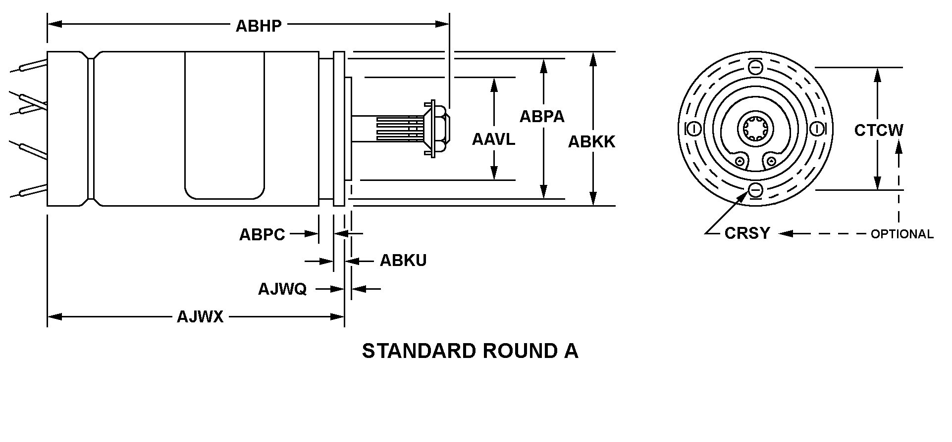 STANDARD ROUND A style nsn 5990-00-902-3882