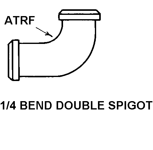 1/4 BEND DOUBLE SPIGOT style nsn 4730-00-953-8548