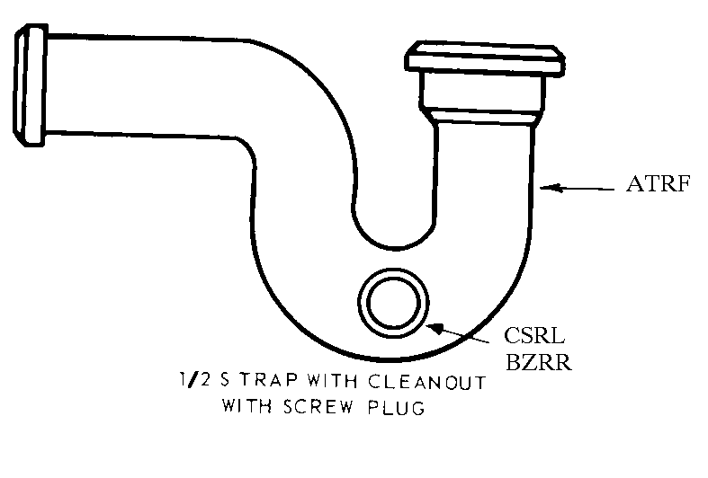 1/2 S TRAP WITH CLEANOUT WITH SCREW PLUG style nsn 4730-00-640-0470