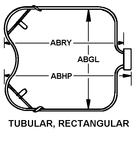 TUBULAR, RECTANGULAR style nsn 4520-01-076-8508