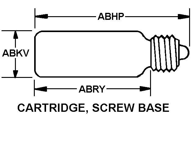 CARTRIDGE, SCREW BASE style nsn 4520-00-595-1162