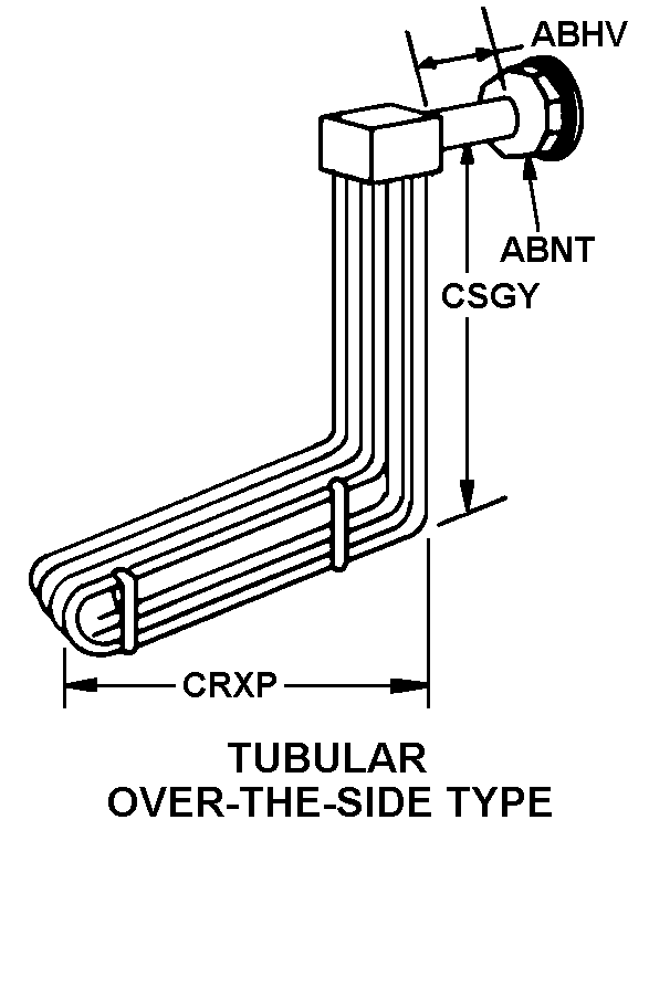 TUBULAR OVER-THE-SIDE TYPE style nsn 4540-01-224-6033
