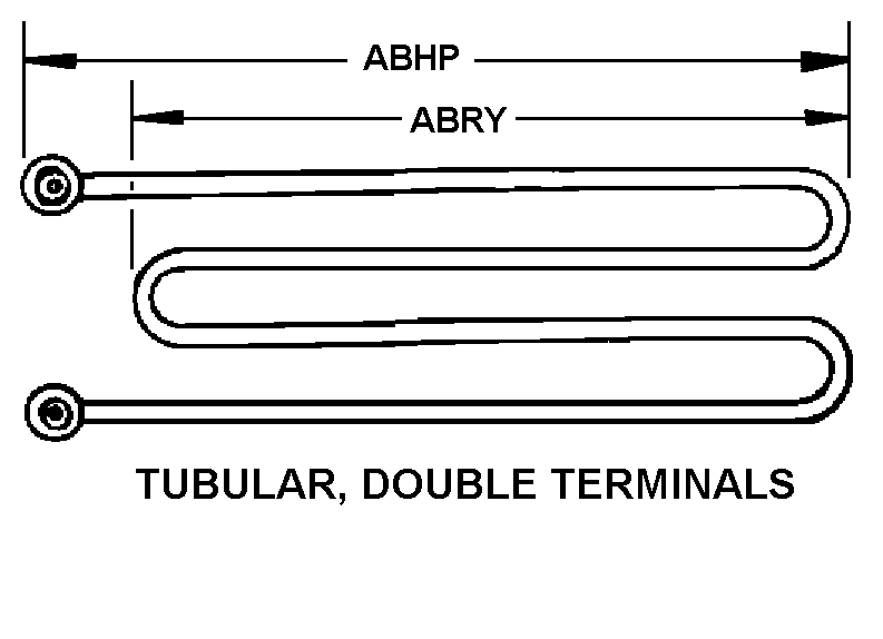 TUBULAR, DOUBLE TERMINALS style nsn 4520-00-133-4168
