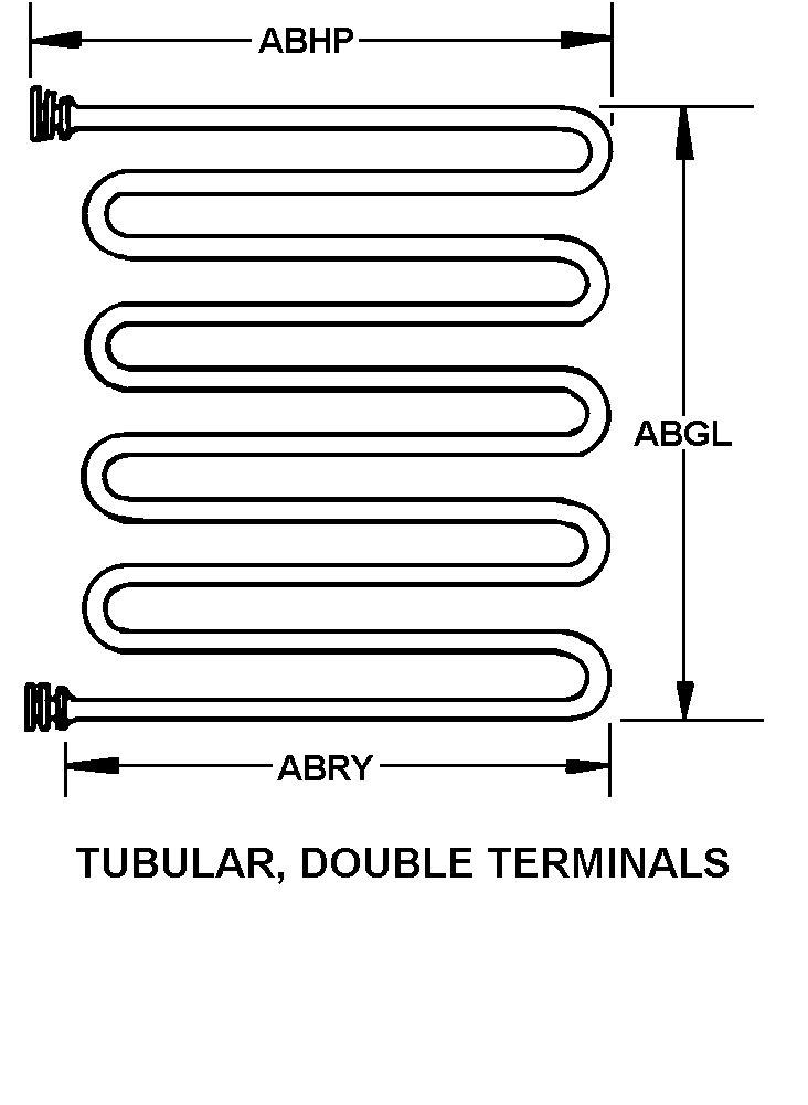 TUBULAR, DOUBLE TERMINALS style nsn 4520-01-170-4587