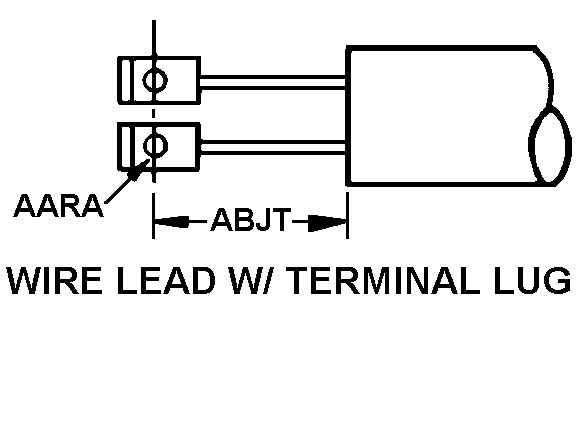 WIRE LEAD W/TERMINAL LUG style nsn 4520-00-450-9606