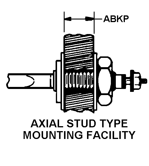 AXIAL STUD TYPE MOUNTING FACILITY style nsn 4540-01-069-8621
