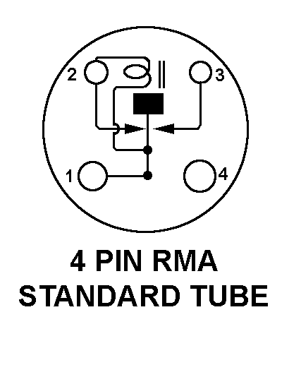 4 PIN STANDARD TUBE style nsn 5945-00-222-0940