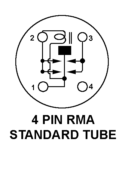 4 PIN STANDARD TUBE style nsn 5945-00-215-8287