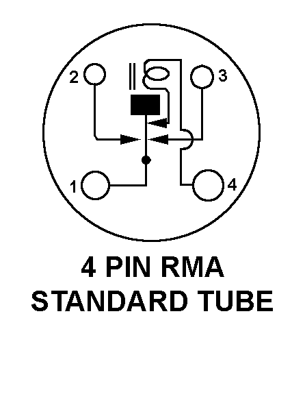 4 PIN STANDARD TUBE style nsn 5945-00-234-0123