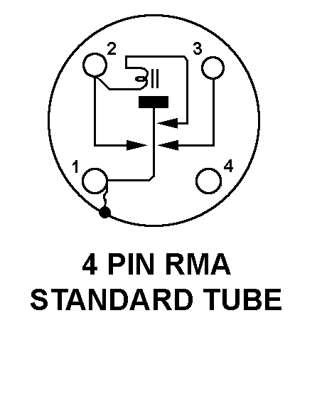 4 PIN STANDARD TUBE style nsn 6130-00-253-1304