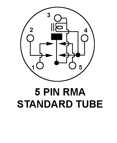 5 PIN STANDARD TUBE style nsn 5945-00-337-6759