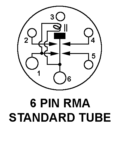 6 PIN STANDARD TUBE style nsn 5945-00-570-6018