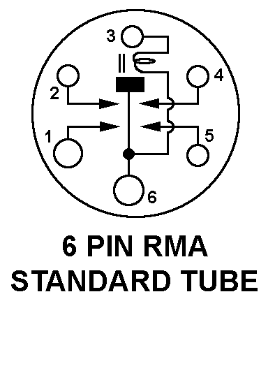 6 PIN STANDARD TUBE style nsn 5945-00-570-6018