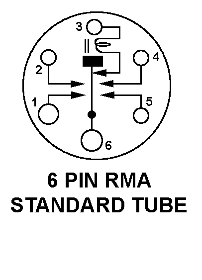 6 PIN STANDARD TUBE style nsn 5945-00-570-6018