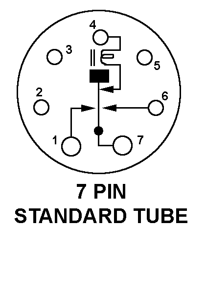 7 PIN STANDARD TUBE style nsn 5945-00-606-4742