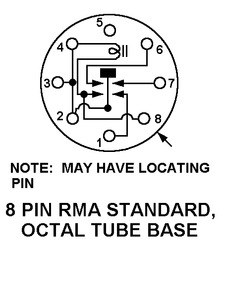 8 PIN STANDARD OCTAL TUBE style nsn 6130-00-237-7958