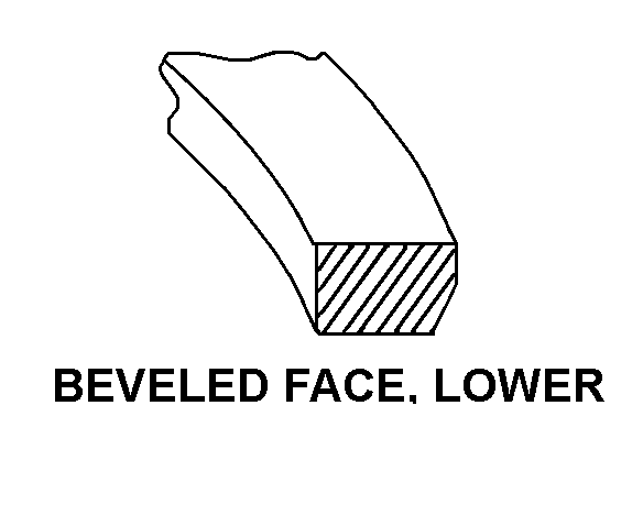 BEVELED FACE, LOWER style nsn 5330-00-530-3171