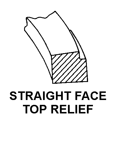 STRAIGHT FACE, TOP RELIEF style nsn 5330-01-102-7155