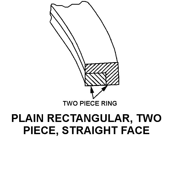 PLAIN RECTANGULAR, TWO PIECE, STRAIGHT FACE style nsn 5330-00-159-0918