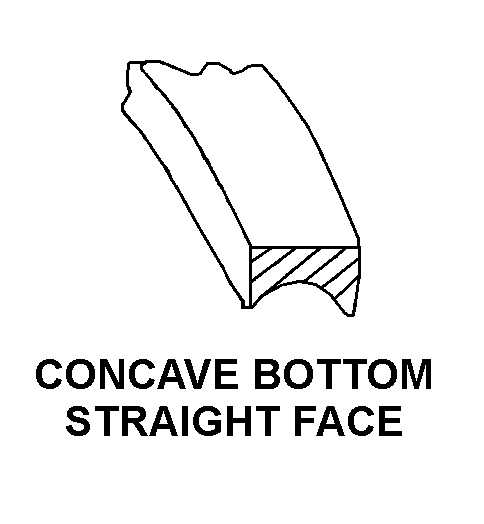 CONCAVE BOTTOM STRAIGHT FACE style nsn 5330-01-542-2097