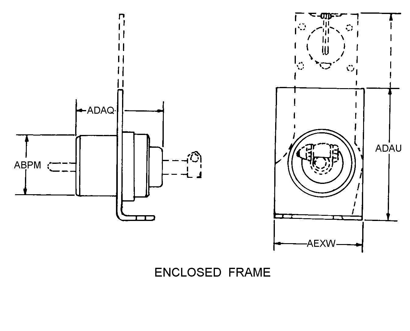 ENCLOSED FRAME style nsn 5945-01-293-4063