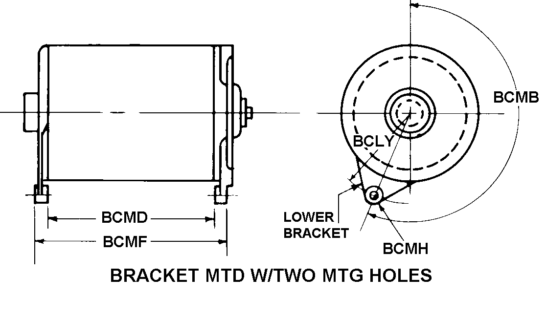 BRACKET MTD W/TWO MTG HOLES style nsn 2920-00-917-5605