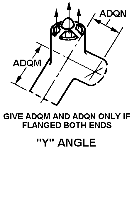 Y ANGLE style nsn 4820-00-449-1949