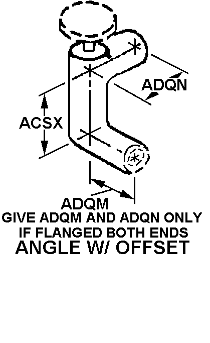 ANGLE W/OFFSET style nsn 4820-00-225-0934