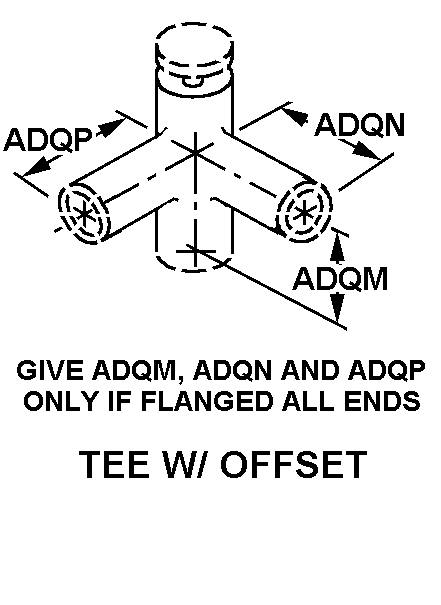 TEE W/OFFSET style nsn 4820-01-356-0783