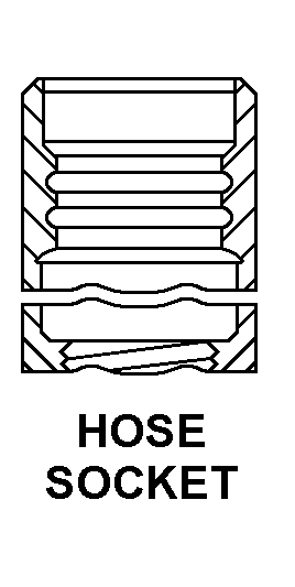 HOSE SOCKET style nsn 4820-01-231-9537