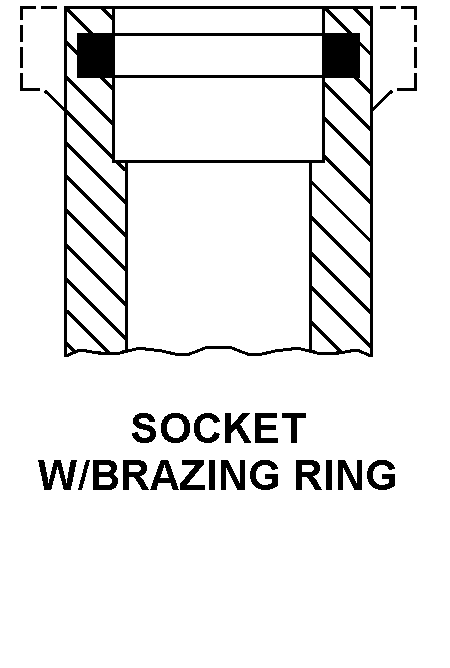 SOCKET W/BRAZING RING style nsn 4820-01-104-5114