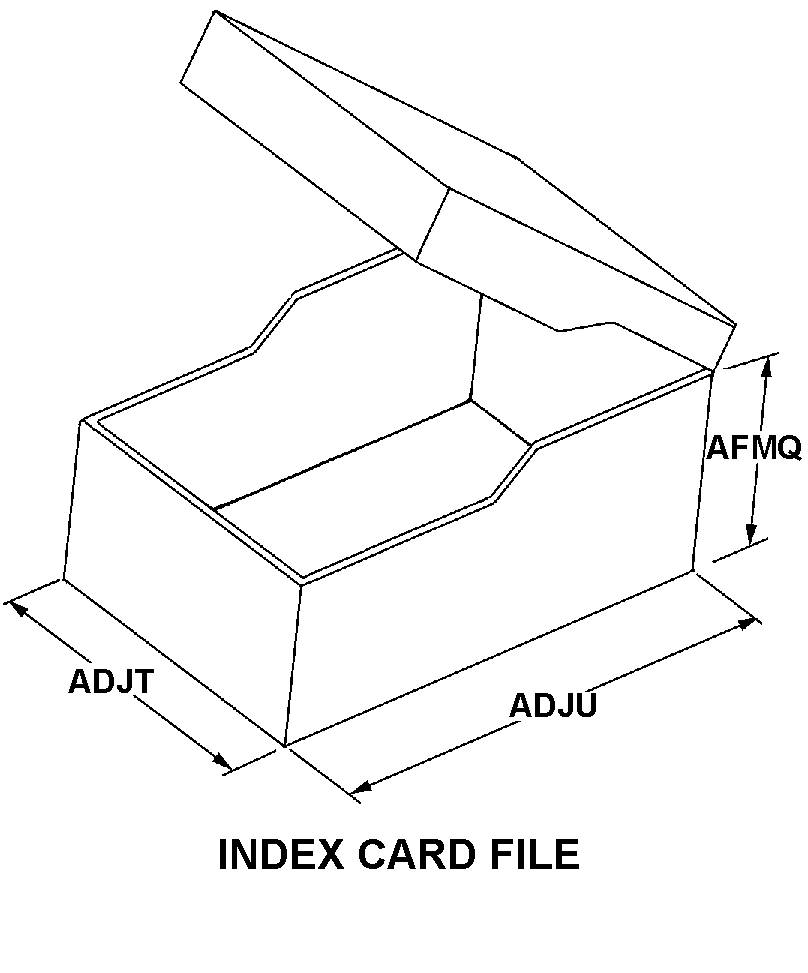 INDEX CARD FILE style nsn 7520-00-985-5907