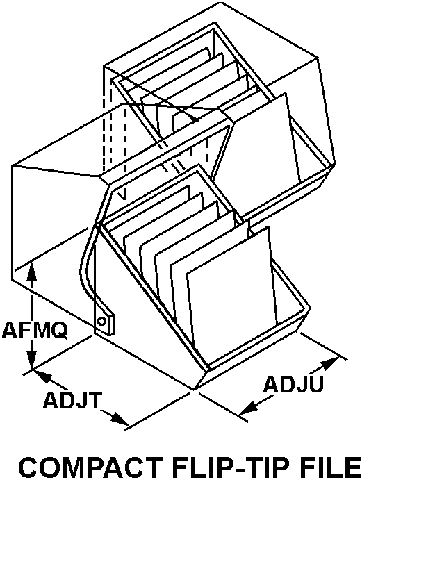 COMPACT FLIP-TIP FILE style nsn 7045-01-260-0242