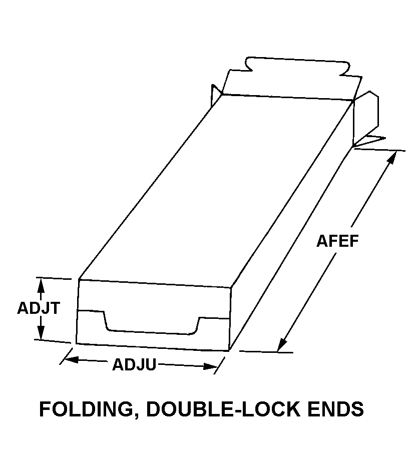 FOLDING, DOUBLE-LOCK ENDS style nsn 8115-01-128-1136