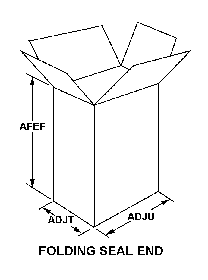 FOLDING SEAL END style nsn 8115-01-054-8955