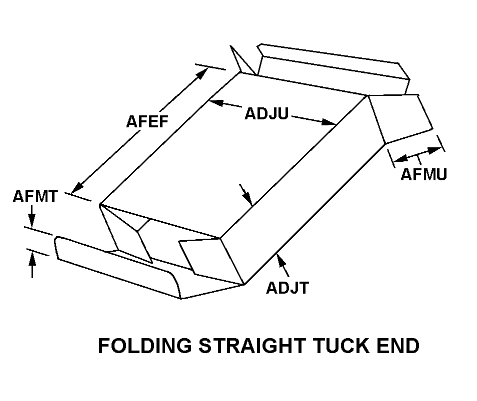 FOLDING STRAIGHT TUCK END style nsn 8115-00-292-9769